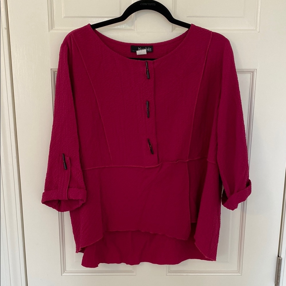 Moonlight by Y & S Artsy Pink Top. Small